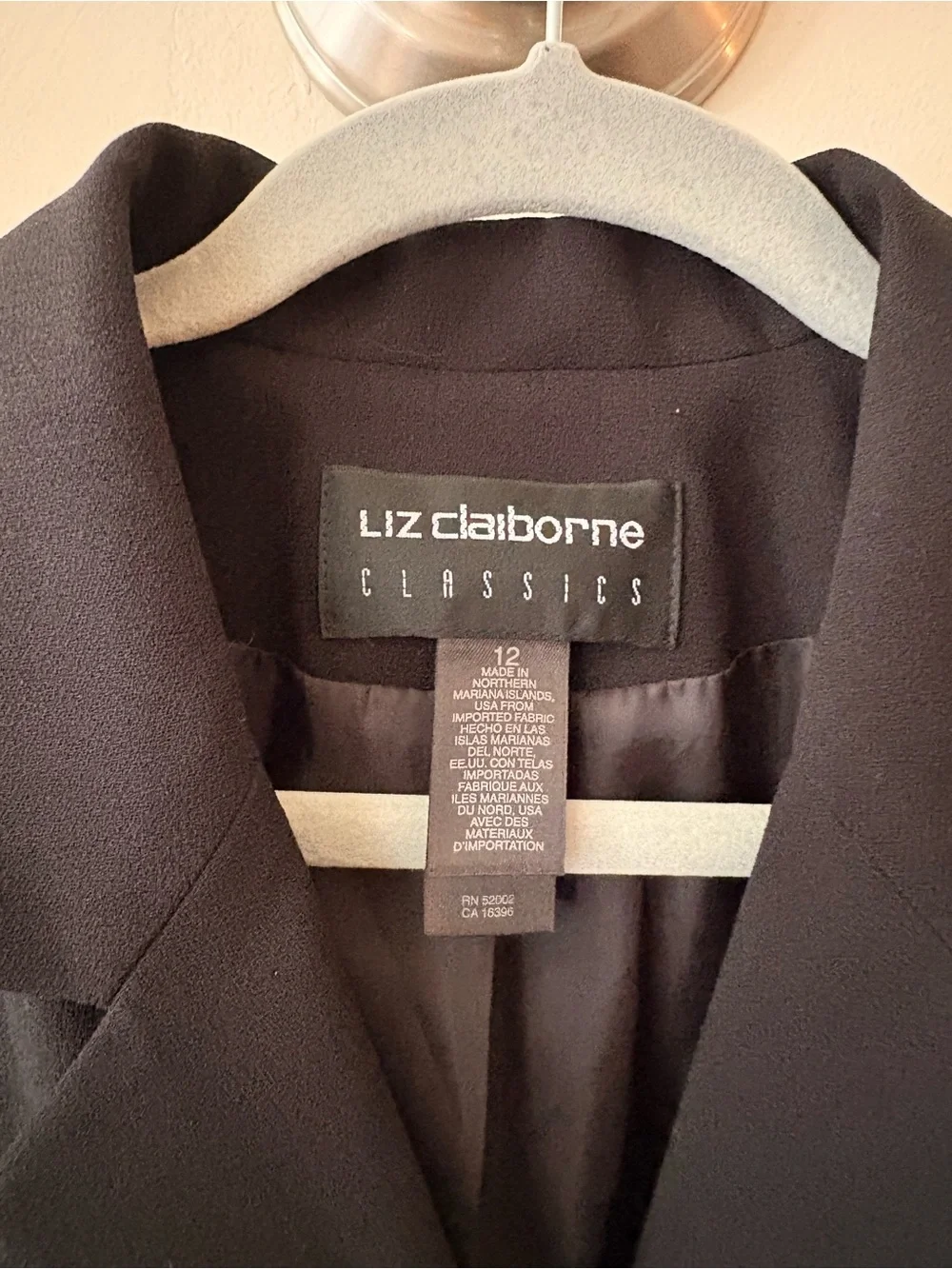 Liz Claiborne Black Women's Single-Breasted Blazer